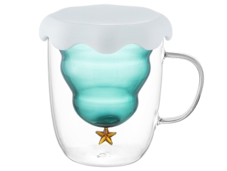 Изображение №2 | Кружка с двойными стенками с елочкой внутри «Winter Wonderland» (прозрачный, зеленый)