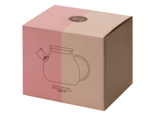 Изображение №6 | Заварочный чайник с бамбуковой крышкой «Sencha» (прозрачный, коричневая крышка)