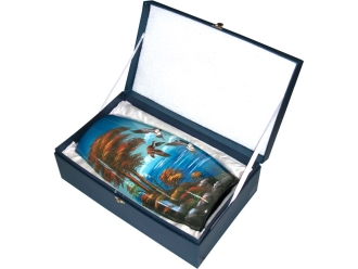 Изображение №2 | Ваза «Утиная охота» (синий/разноцветный)