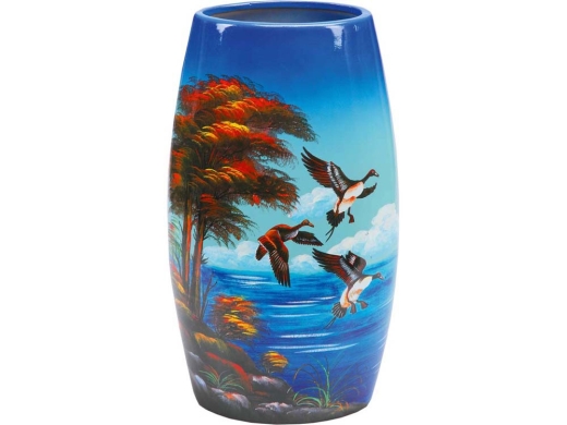Изображение №1 | Ваза «Утиная охота» (синий/разноцветный)