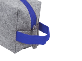 Изображение №6 | Косметичка из РПЕТ фетра с ручкой «Felt» (серый, синий)