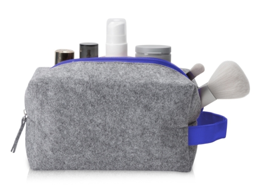 Изображение №1 | Косметичка из РПЕТ фетра с ручкой «Felt» (серый, синий)