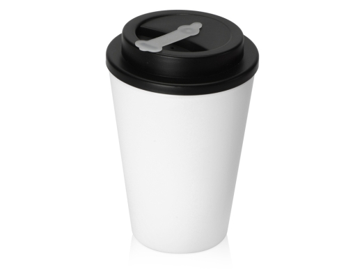 Изображение №1 | Пластиковый стакан с двойными стенками «Take away» (белый/черный)