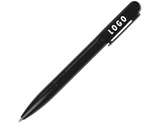 Изображение №1 | Ручка шариковая металлическая «Illuminata» со светящимся логотипом (черный)