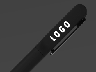 Изображение №4 | Ручка шариковая металлическая «Illuminata» со светящимся логотипом (черный)