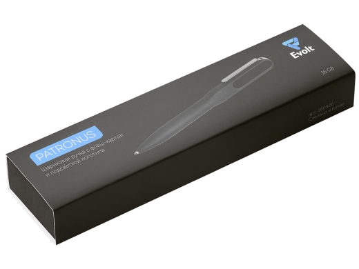 Изображение №11 | Ручка шариковая металлическая «Patronus» с флеш-картой на 16 Гб (матовый черный)