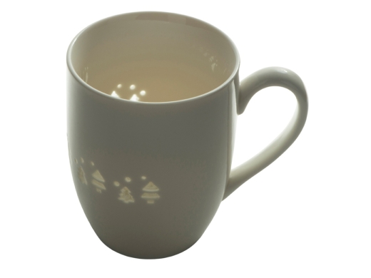 Изображение №8 | Кружка с прозрачной глазурью «Twinkling Trees» (белый)