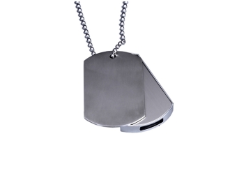 Изображение №1 | USB 2.0-флешка на 512 Мбайт в виде армейского жетона 512Mb (серебристый)