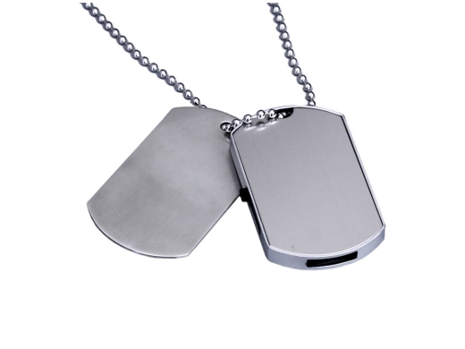 Изображение №2 | USB 2.0-флешка на 512 Мбайт в виде армейского жетона 512Mb (серебристый)