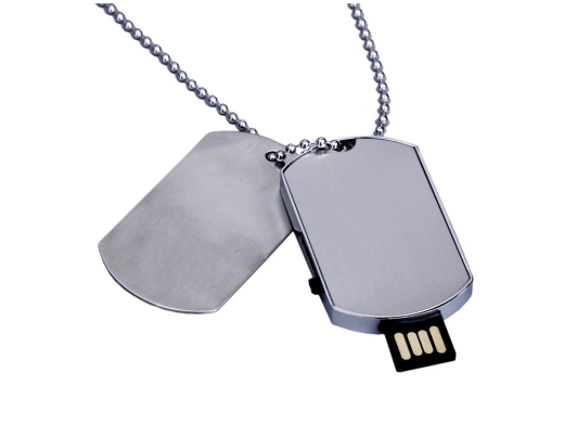 Изображение №3 | USB 2.0-флешка на 512 Мбайт в виде армейского жетона 512Mb (серебристый)
