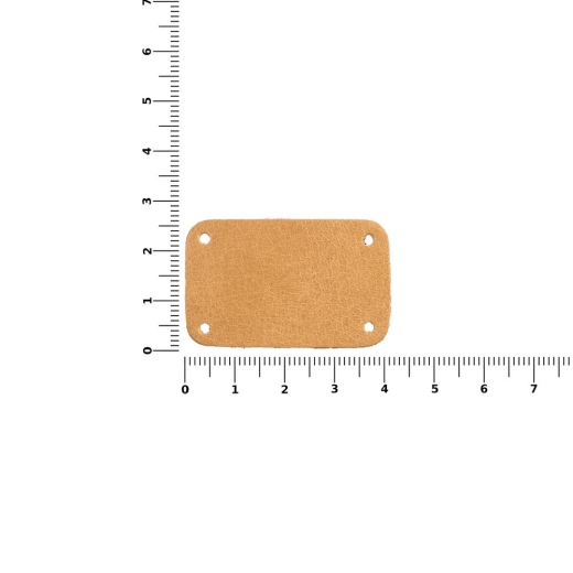 Изображение №3 | Лейбл кожаный Beta, S, бежевый