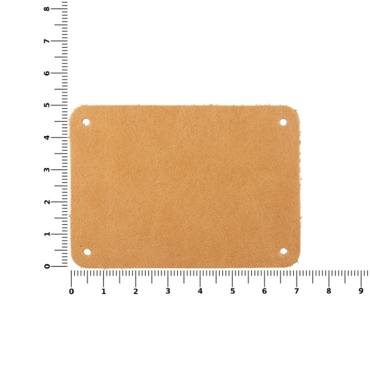 Изображение №3 | Лейбл кожаный Beta, XL, бежевый