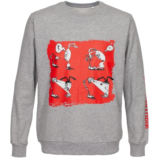 Изображение №2 | Толстовка «Яжопытный», серый меланж, размер S