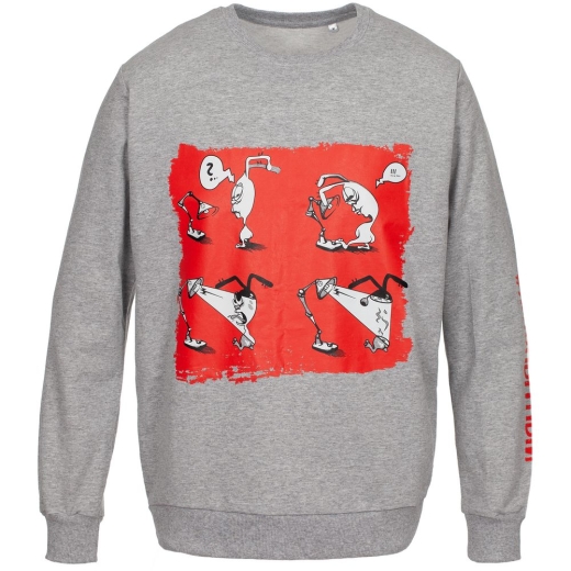 Изображение №2 | Толстовка «Ногиотушей», серый меланж, размер S