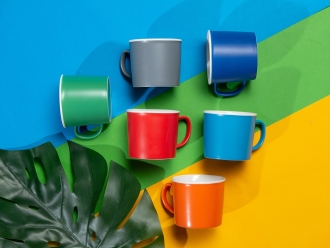 Изображение №5 | Кружка «Nancy», матовая (синий/белый)