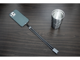 Изображение №16 | Ремешок-держатель для телефона с зарядным кабелем USB-C - USB-C «Lany Wristband Charge Eco» (серый)