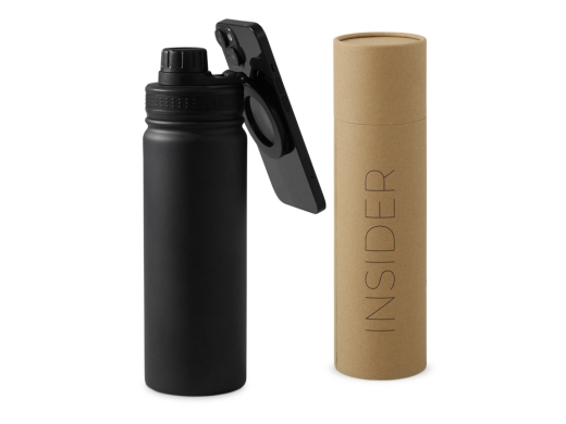 Изображение №1 | Вакуумная термобутылка с MagSafe-держателем «Insider», 600 мл (черный)