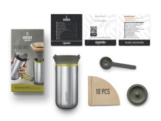 Изображение №2 | Ручная мини-кофеварка «Cuppamoka» (металлик)