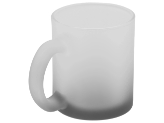 Изображение №3 | Стеклянная матовая кружка с градиентом для сублимации «Омбре» (черный)