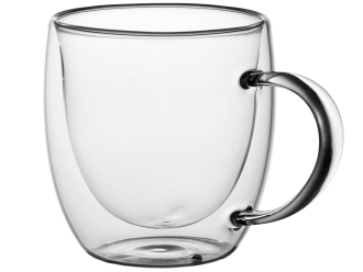 Изображение №2 | Кружка с двойными стенками на подставке с ложкой «Teatrio» (прозрачный)