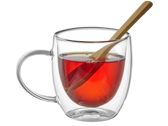 Изображение №8 | Кружка с двойными стенками на подставке с ложкой «Teatrio» (прозрачный)