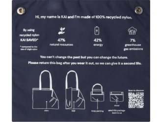 Изображение №4 | Сумка «Kai» из переработанного материала (темно-синий)