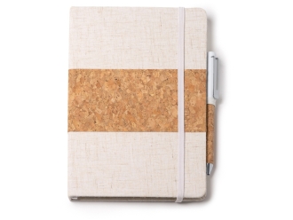 Изображение №3 | Набор блокнот с ручкой из пробки и хлопка «Beret» (бежевый)