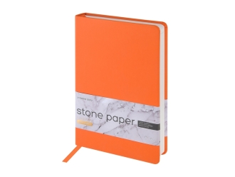 Изображение №1 | Ежедневник с каменной бумагой недатированный А5 «Carrara» (оранжевый)