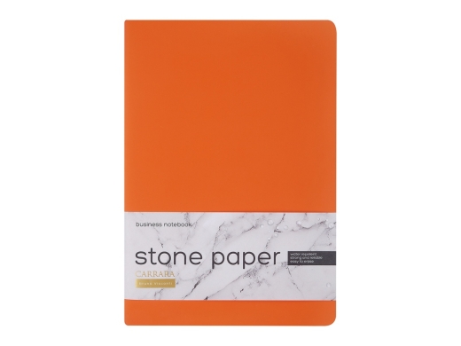 Изображение №2 | Тетрадь с каменной бумагой А5 «Carrara» (оранжевый)
