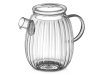 Изображение №1 | Стеклянный заварочный чайник с гранями «Prism» (прозрачный)