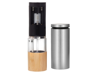 Изображение №4 | Электрическая мельница для специй, на батарейках «Clove» (серебристый, коричневый)