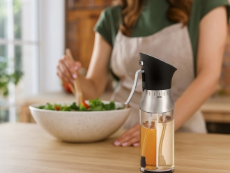 Изображение №10 | Дозатор для масла и уксуса «Balsamic» (серебристый, черный)