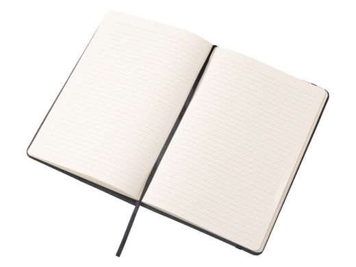 Изображение №7 | Блокнот А5 «NotaBene» с металлической шариковой ручкой и подставкой для телефона (черный)