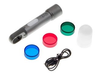 Изображение №8 | Фонарь аккумуляторный с регулируемым фокусом «Vortez», 9 режимов, 650 Лм (темно-серый)