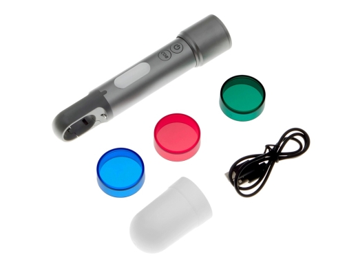 Изображение №7 | Фонарь аккумуляторный с регулируемым фокусом «Vortez», 9 режимов, 650 Лм (темно-серый)