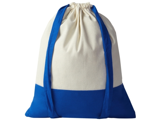 Изображение №2 | Рюкзак-мешок Cotton из хлопка, 170 г/м2 (натуральный/синий)