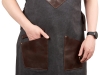 Изображение №5 | Фартук из канваса с карманами (черный/темно-коричневый)