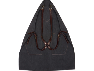 Изображение №7 | Фартук из канваса с карманами (черный/темно-коричневый)