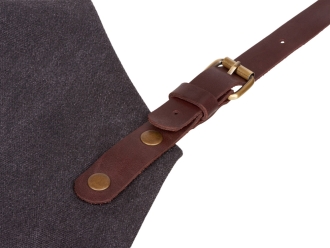 Изображение №10 | Фартук из канваса с карманами (черный/темно-коричневый)