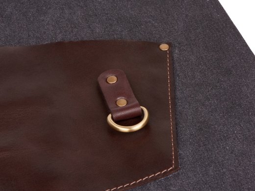 Изображение №8 | Фартук из канваса с карманами (черный/темно-коричневый)