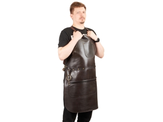 Изображение №2 | Фартук из натуральной кожи (темно-коричневый)