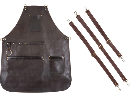 Изображение №6 | Фартук из натуральной кожи (темно-коричневый)
