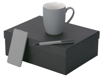 Изображение №1 | Подарочный набор «COLOR IT» c кружкой, ручкой и повербанком 5000 mAh (серый)