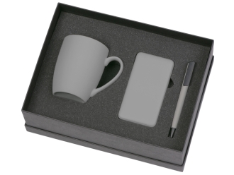 Изображение №2 | Подарочный набор «COLOR IT» c кружкой, ручкой и повербанком 5000 mAh (серый)