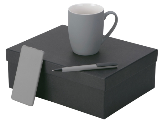 Изображение №1 | Подарочный набор «COLOR IT» c кружкой, ручкой и повербанком 5000 mAh (серый)