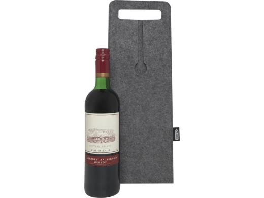 Изображение №4 | Сумка-чехол для бутылки вина «Felta» из переработанного фетра (серый)