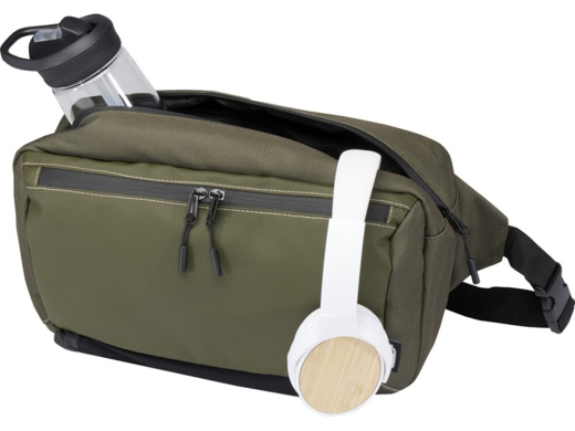 Изображение №4 | Модульная сумка-слинг «Roam» из переработанных материалов (зеленый)