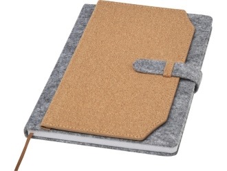 Изображение №1 | Блокнот A5 «Viviana» из переработанного фетра и пробкового дуба (натуральный)