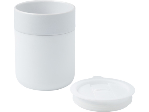 Изображение №3 | Кружка «Java» с силиконовой оберткой и пластиковой крышкой (белый)