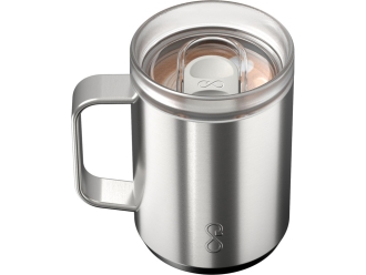 Изображение №2 | Дорожная термокружка «Ocean Bottle» (серебристый металлик)